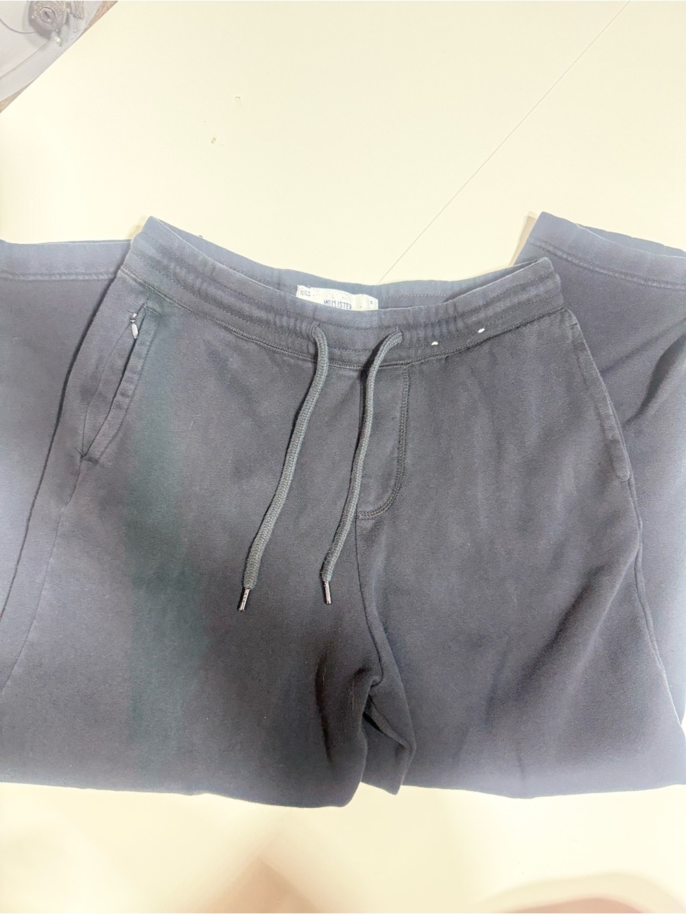 Hollister Women's Navy Drawstring Joggers